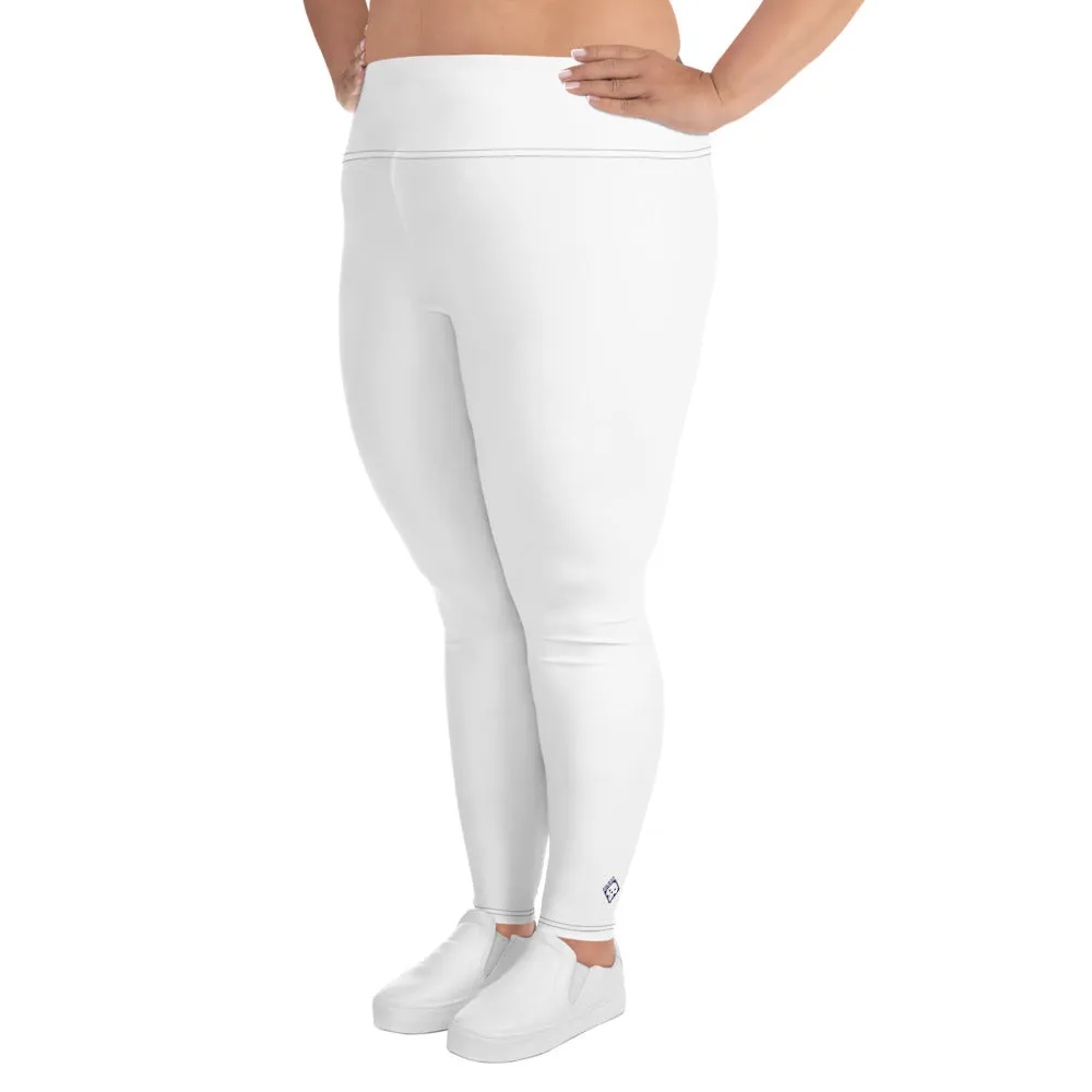 Empower Your Curves: Women's Plus Size Workout Leggings - Snow