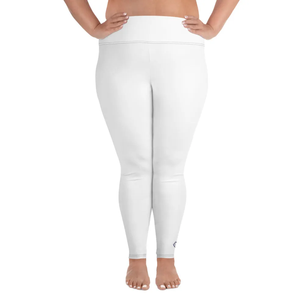 Empower Your Curves: Women's Plus Size Workout Leggings - Snow