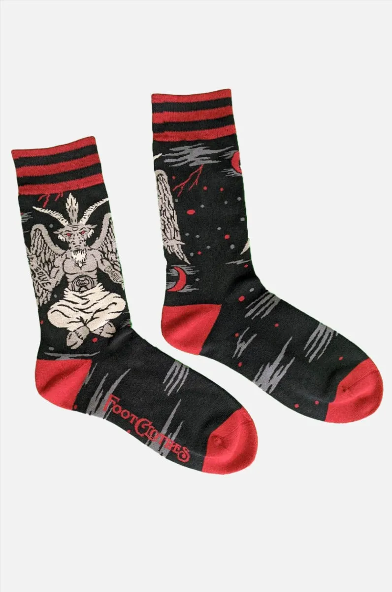 Evil AF Baphomet Socks