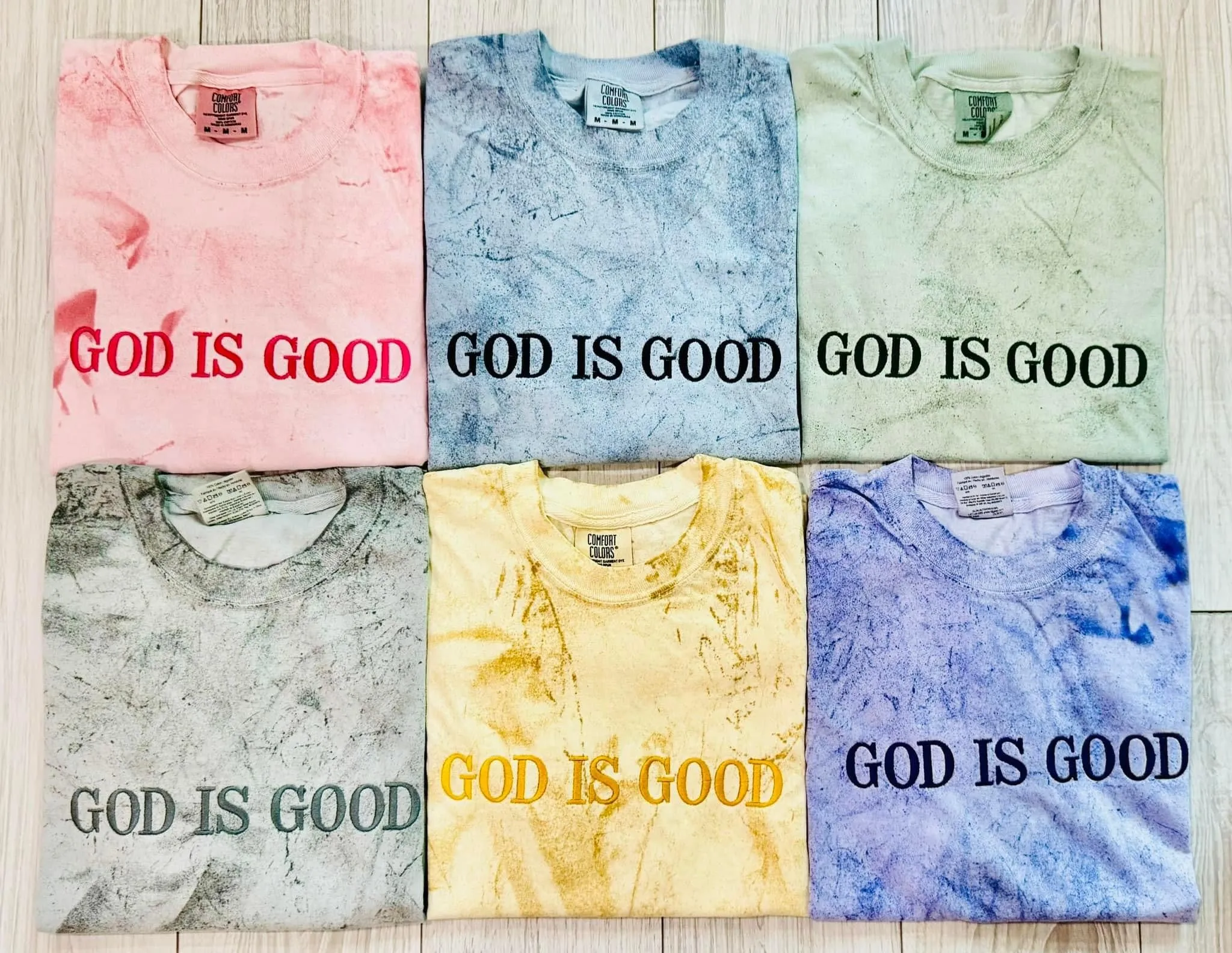 Fern God Is Good Embroidered Tee