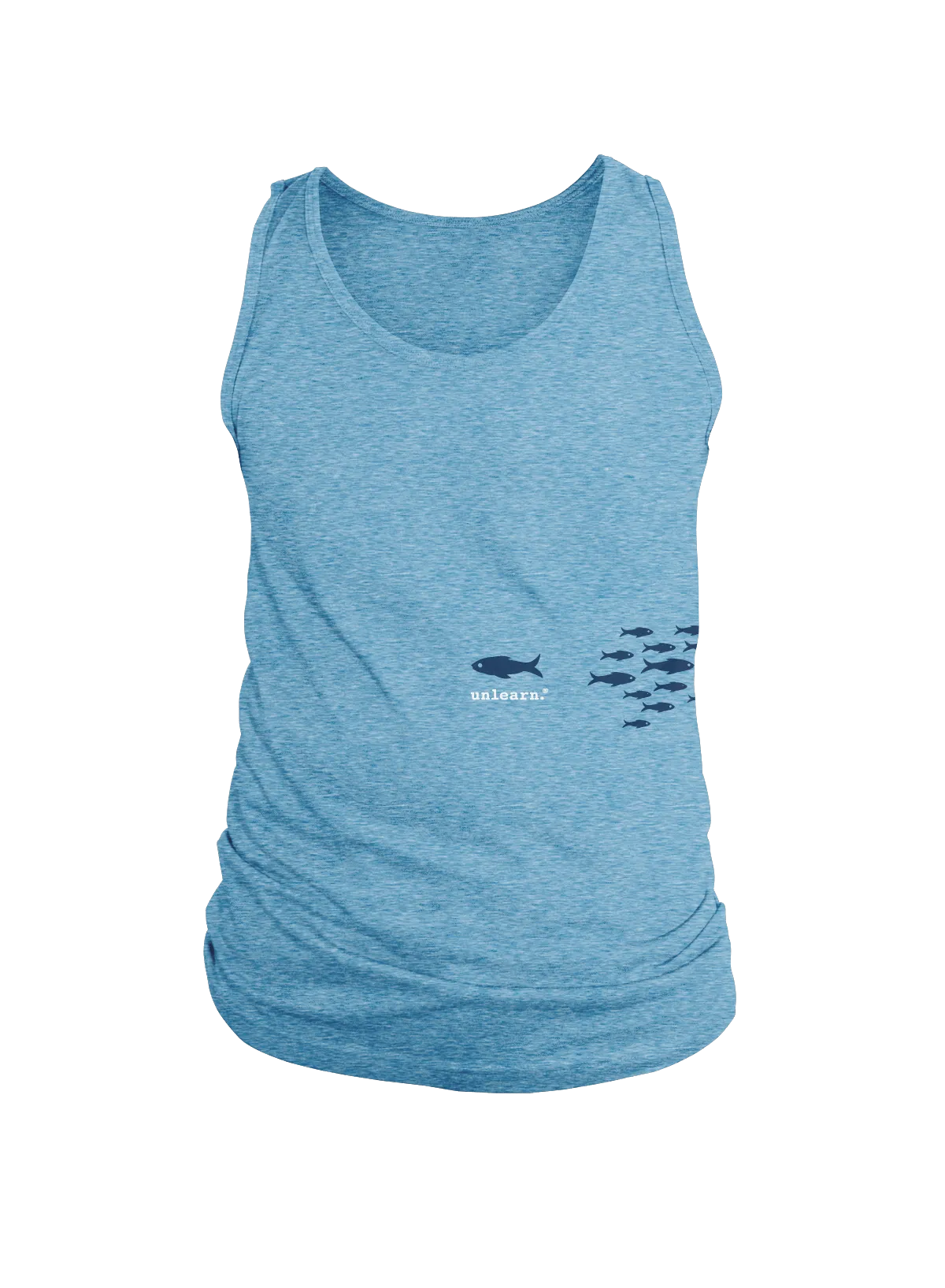 Fish - Relaxed Fit  Blue Tank Top