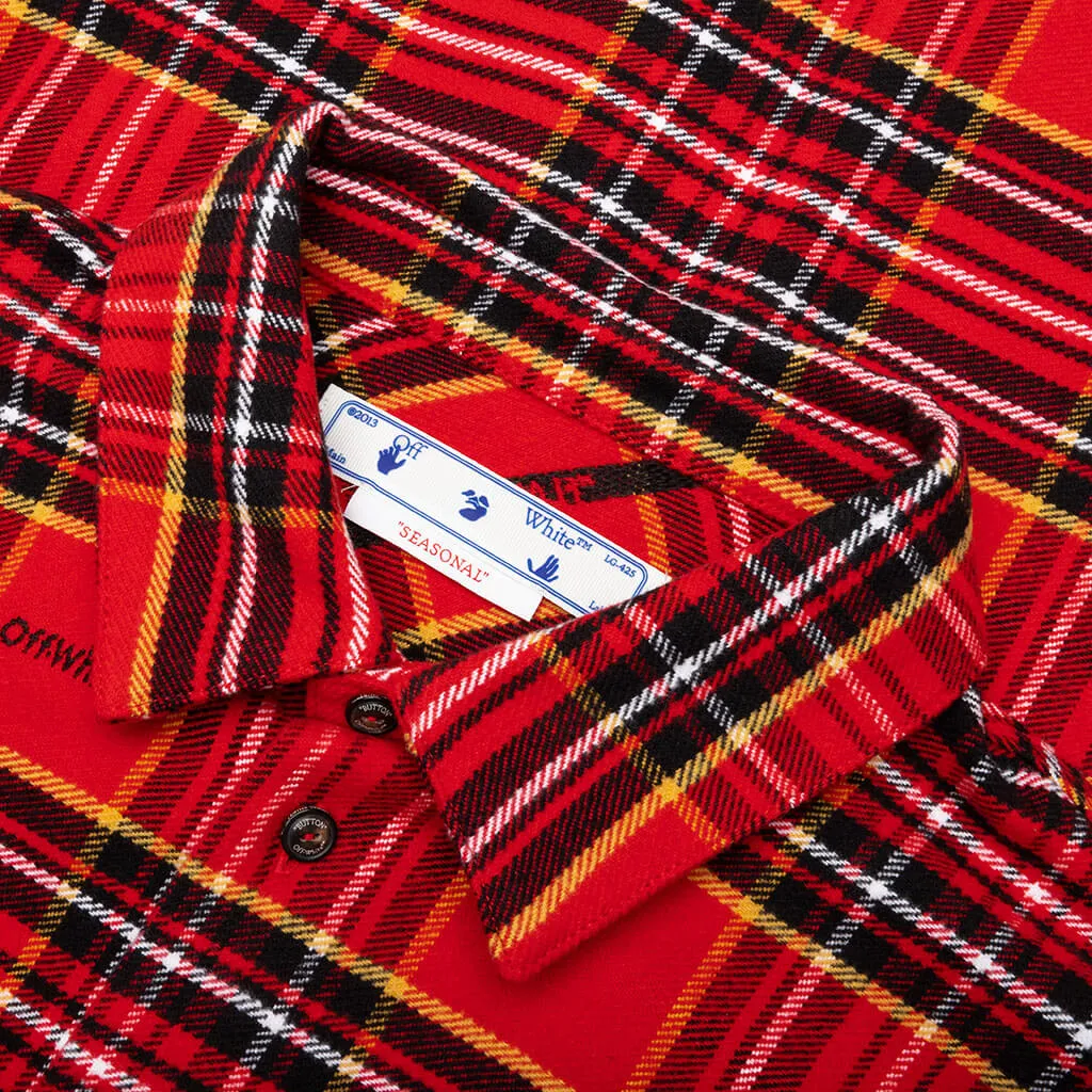 Flannel Skate Shirt - Red/Black