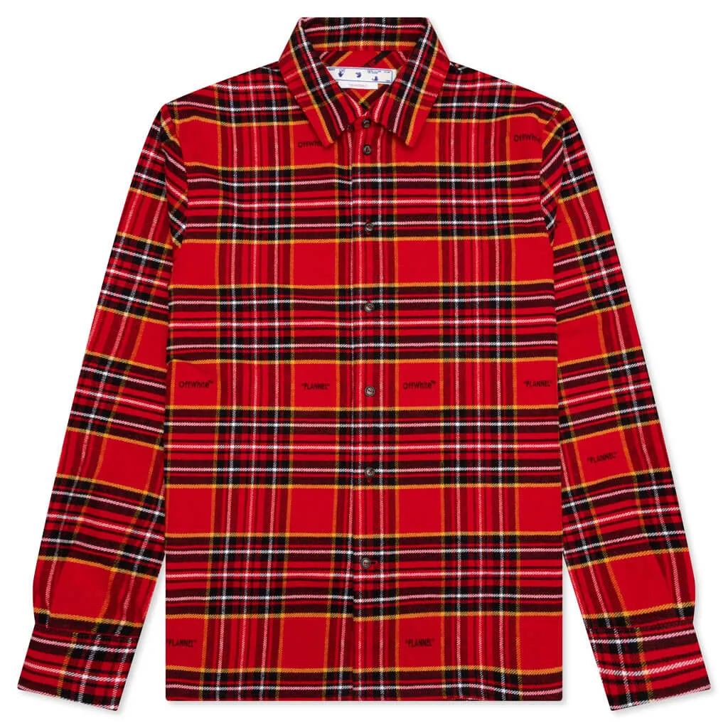 Flannel Skate Shirt - Red/Black