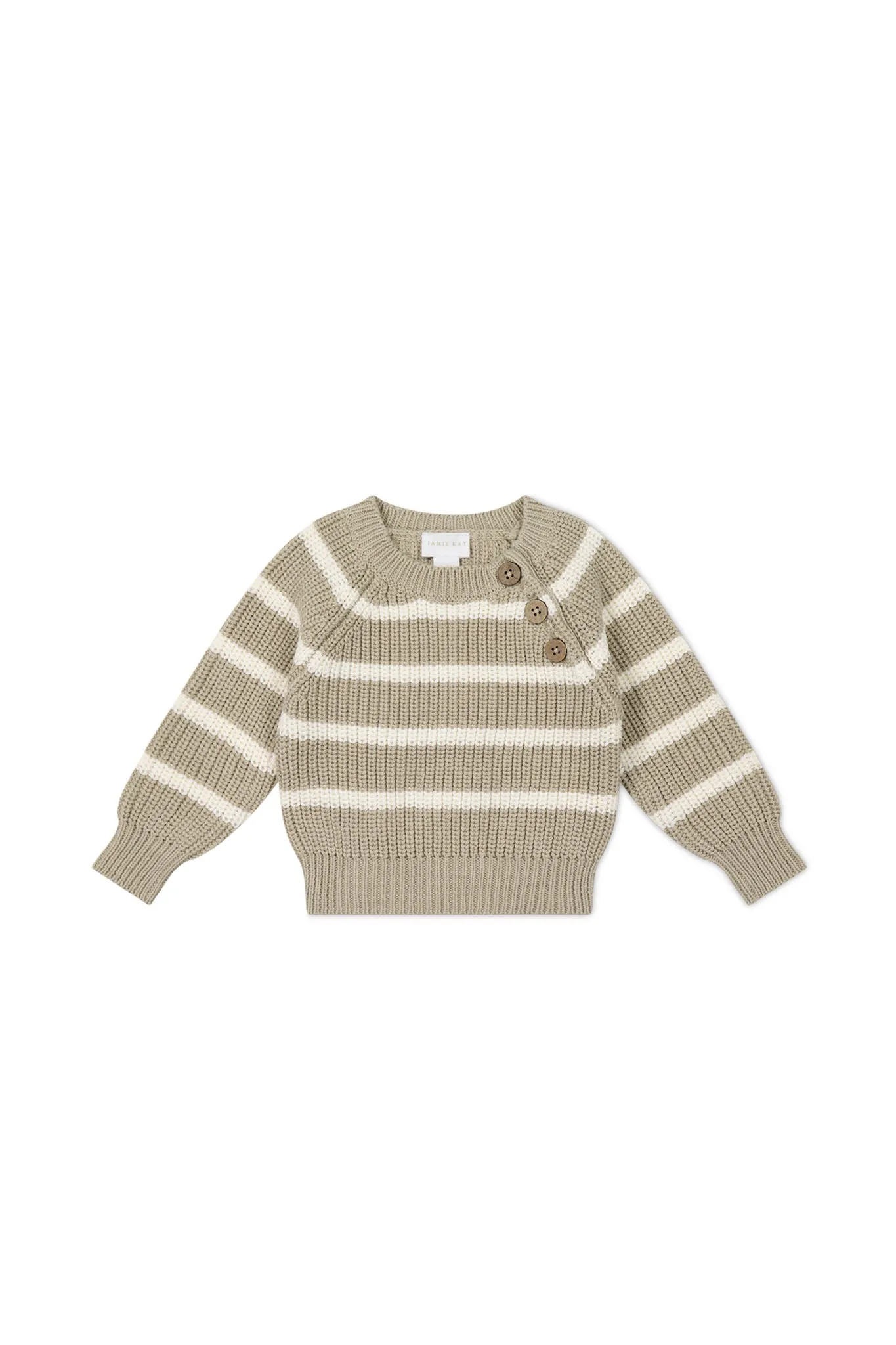 Frankie Jumper - Vintage Taupe/Cloud Stripe