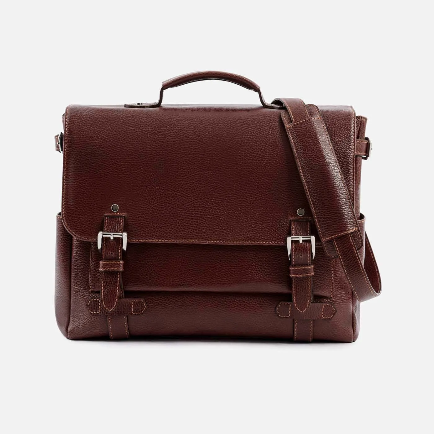 Gaston Messenger Bag - Pebbled - Men's