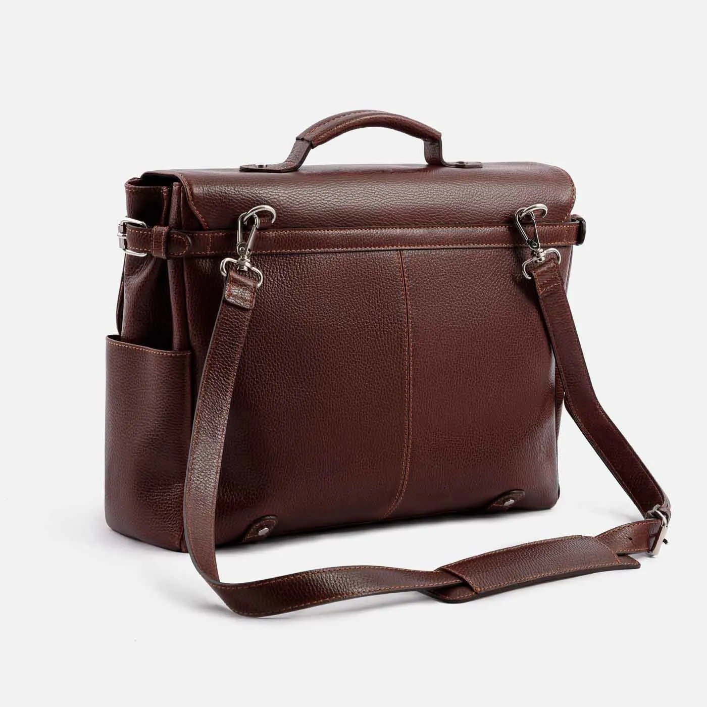 Gaston Messenger Bag - Pebbled - Men's