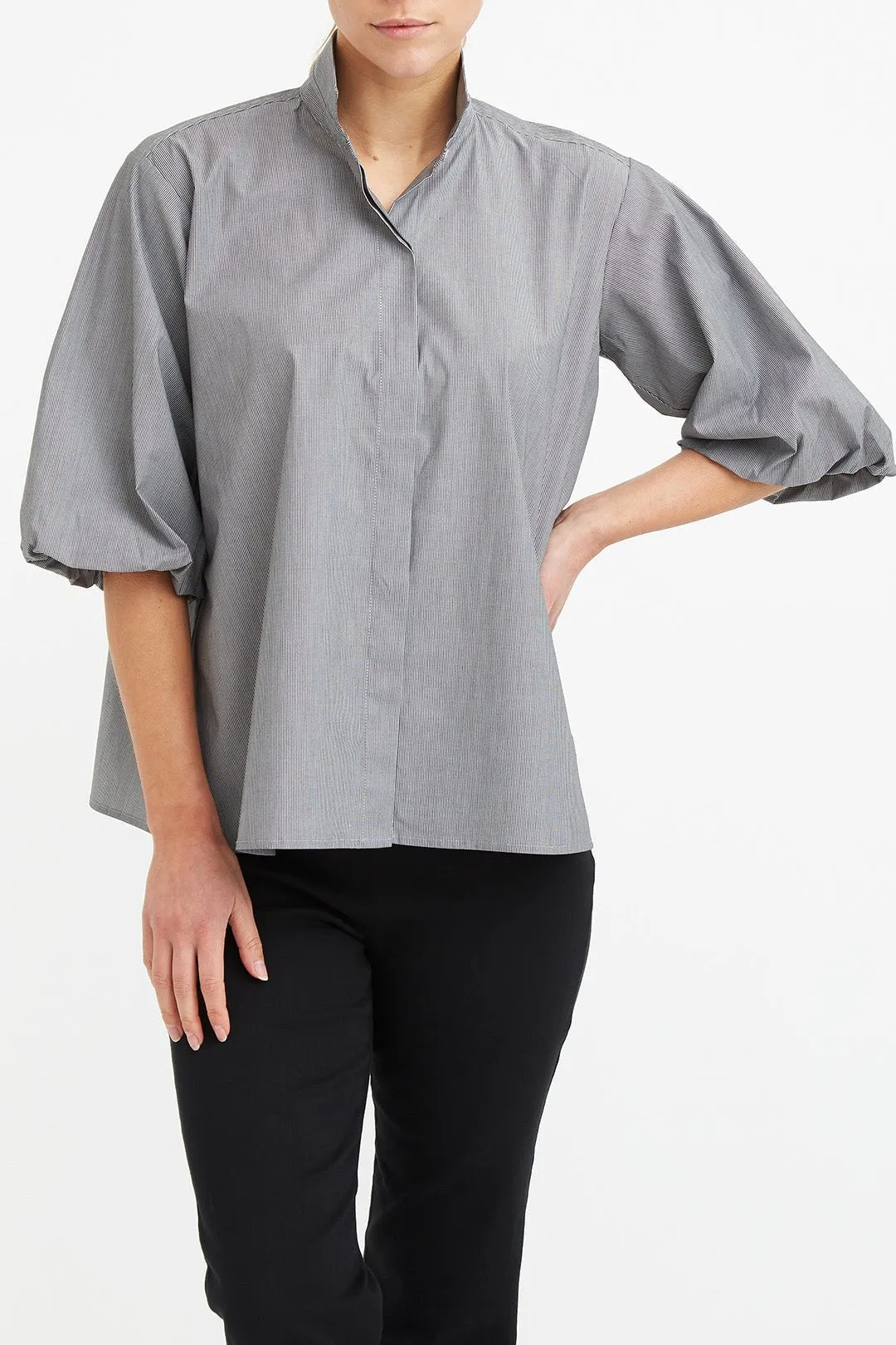 GIGI SHIRT IN ITALIAN STRETCH COTTON