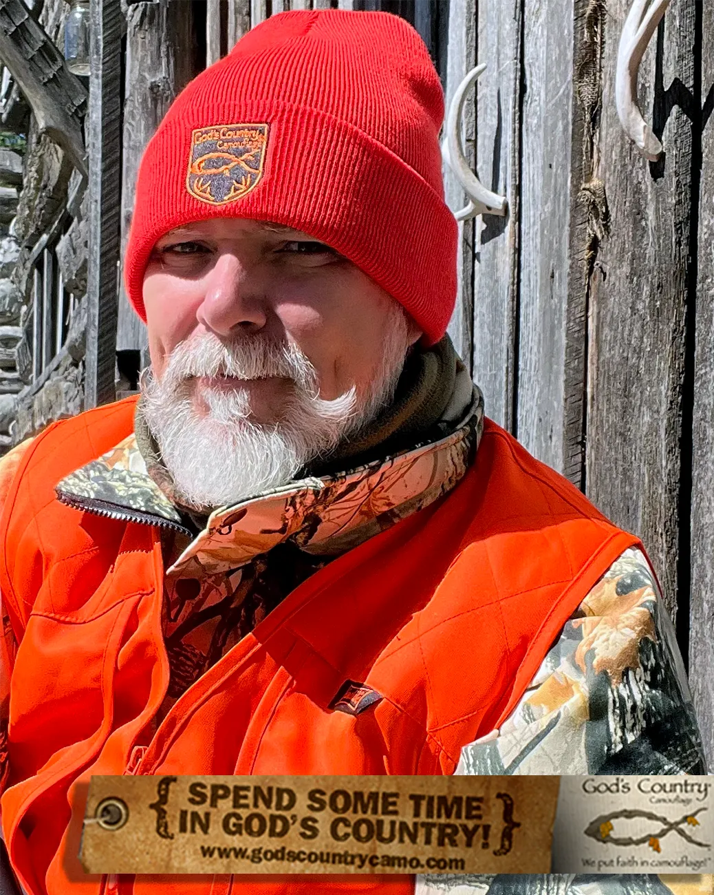 God's Country Blaze Orange Cuff Beanie