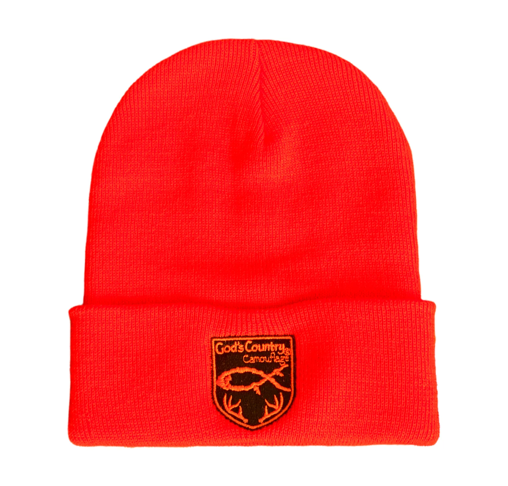 God's Country Blaze Orange Cuff Beanie