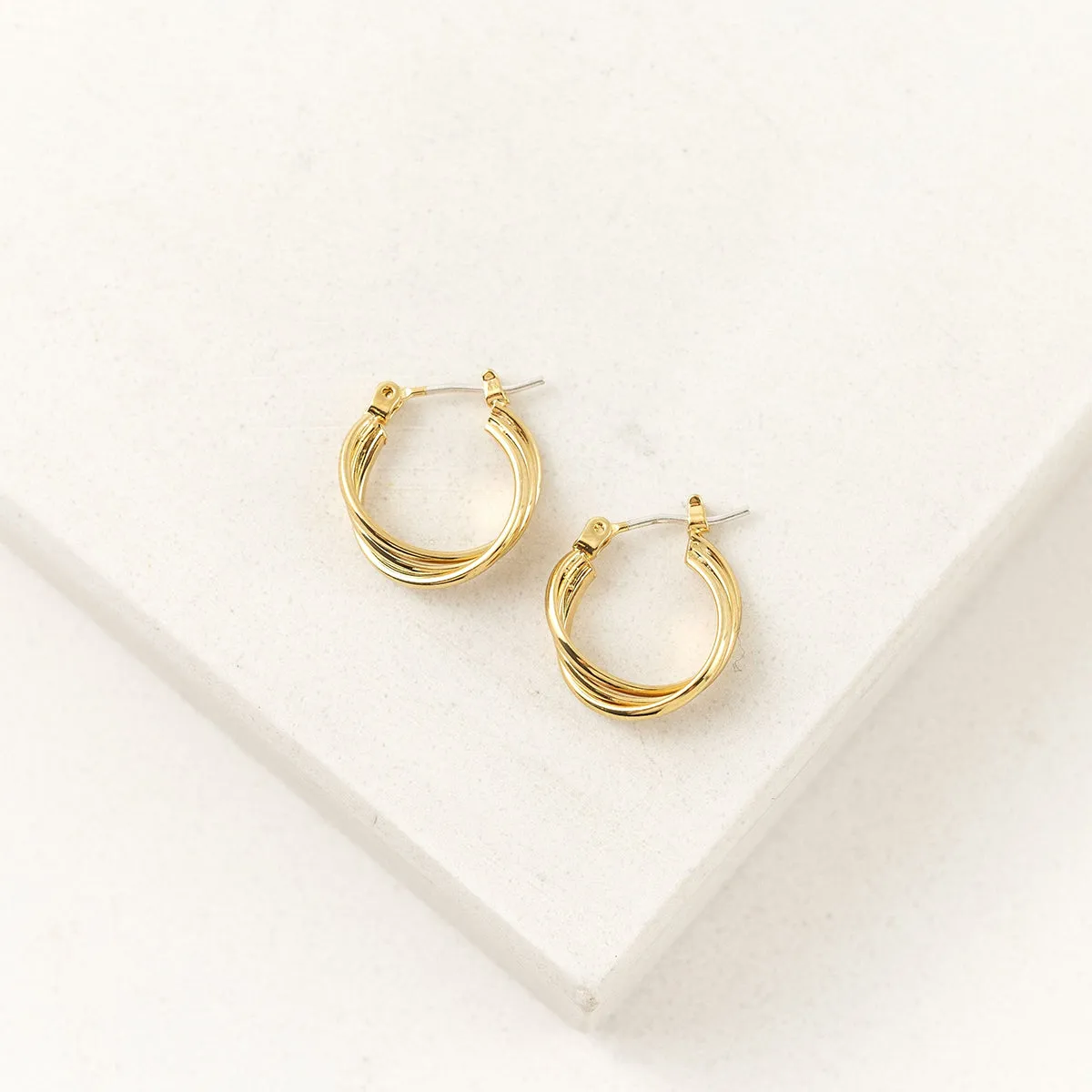 Gold Plated Isobel Hoop Earrings