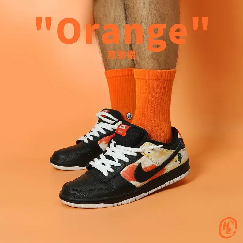 H2O " Orange " - Crew Socks [20SS01-OG]