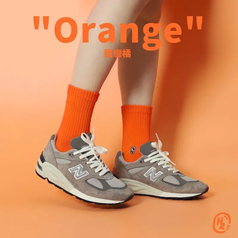 H2O " Orange " - Crew Socks [20SS01-OG]