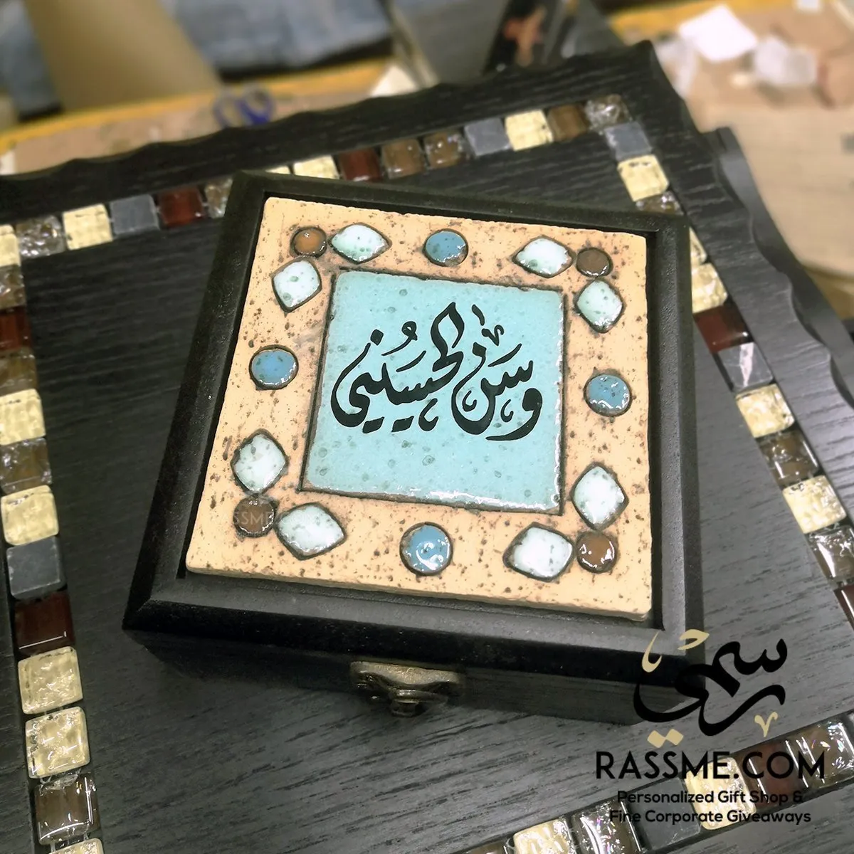 Hand Calligraphy Wooden Nabataeans Box