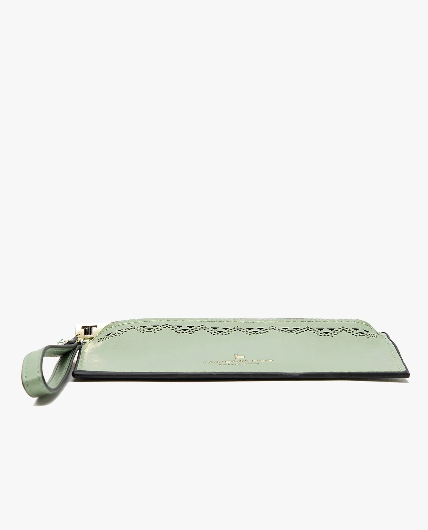 HANNAH LASER CUT WRISTLET DOUBLE ZIP