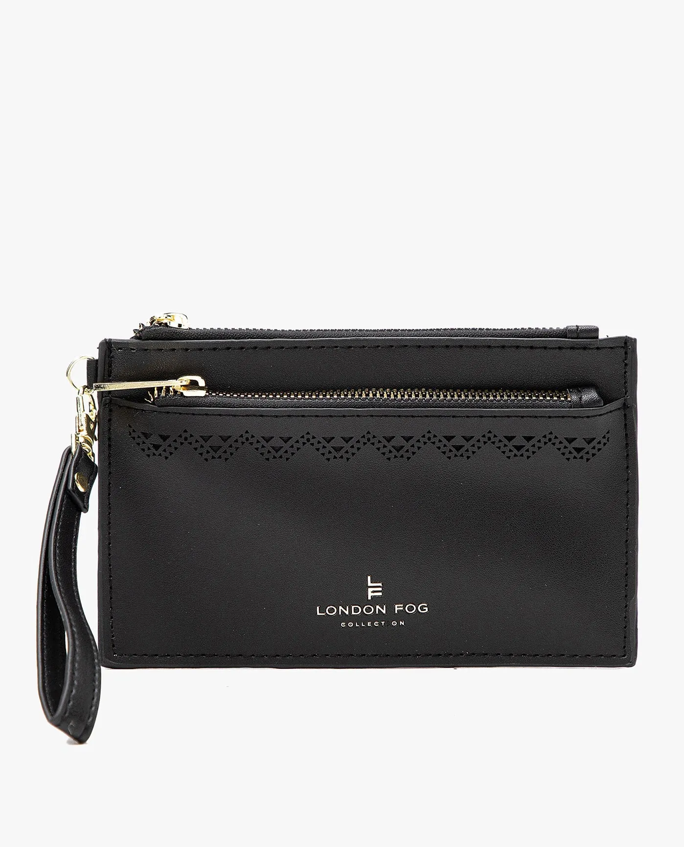 HANNAH LASER CUT WRISTLET DOUBLE ZIP