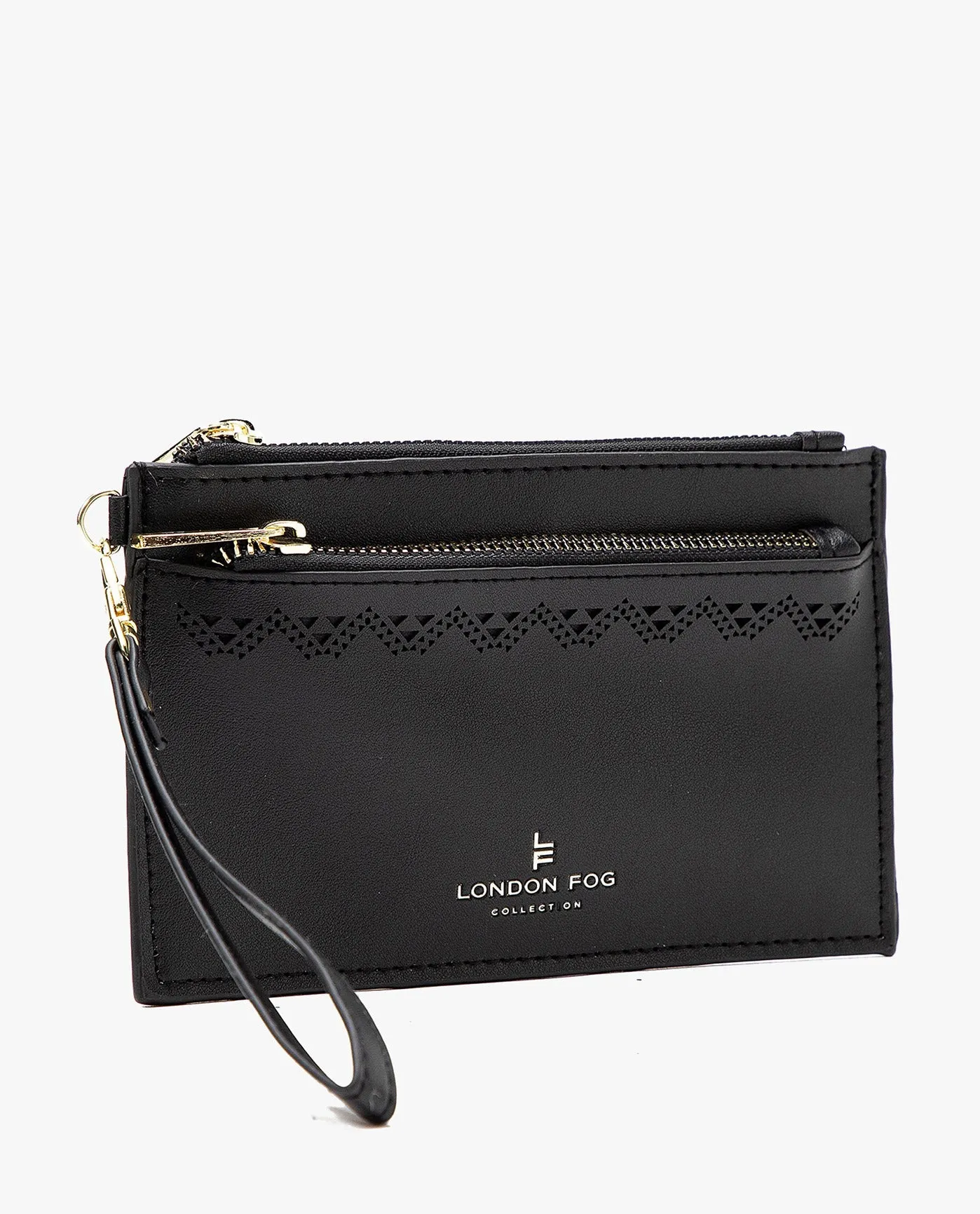 HANNAH LASER CUT WRISTLET DOUBLE ZIP