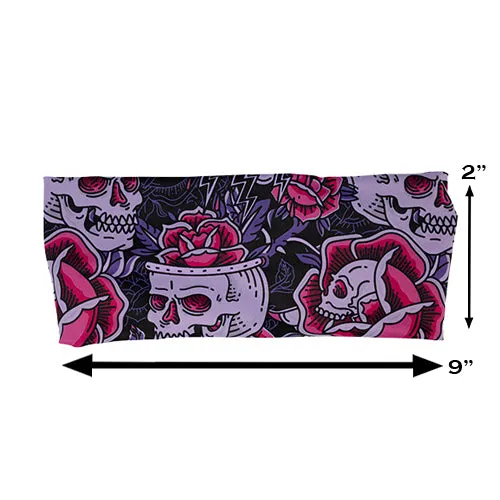 Headband - Inked Skulls