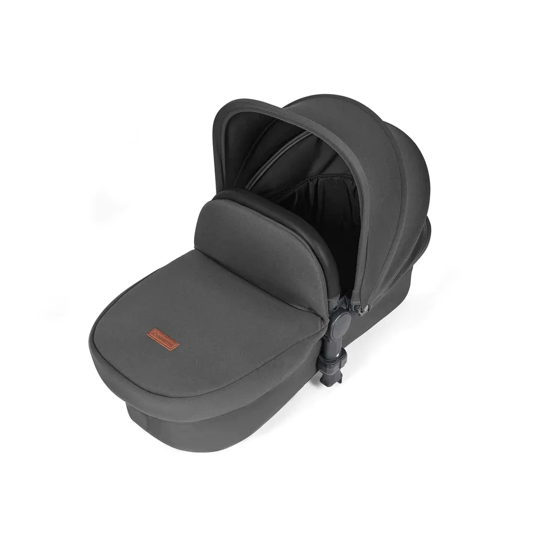 Ickle Bubba Stomp Luxe All-in-One Travel System with Isofix Base (Galaxy) - Silver/Charcoal Grey/Black