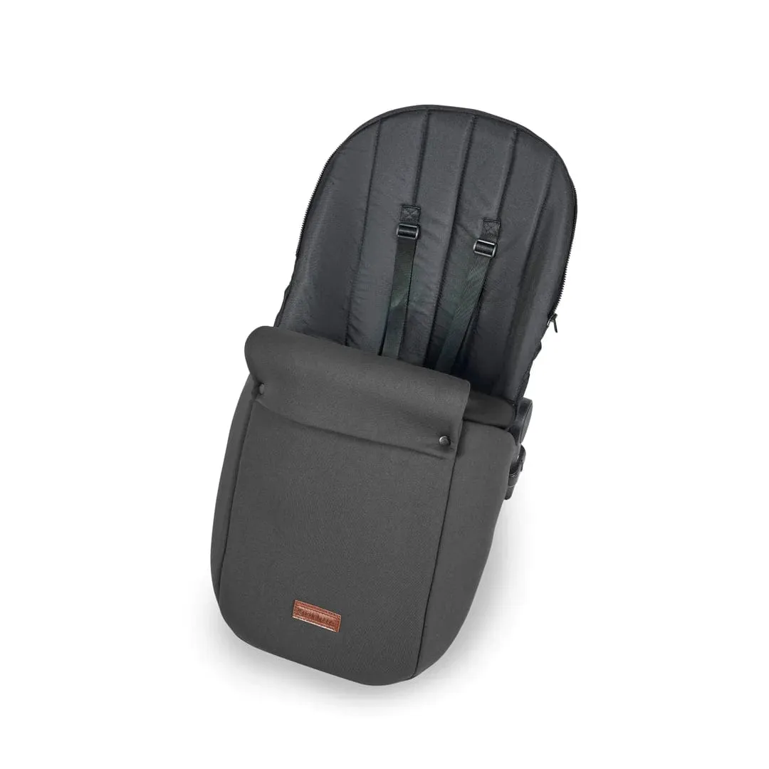 Ickle Bubba Stomp Luxe All-in-One Travel System with Isofix Base (Galaxy) - Silver/Charcoal Grey/Black