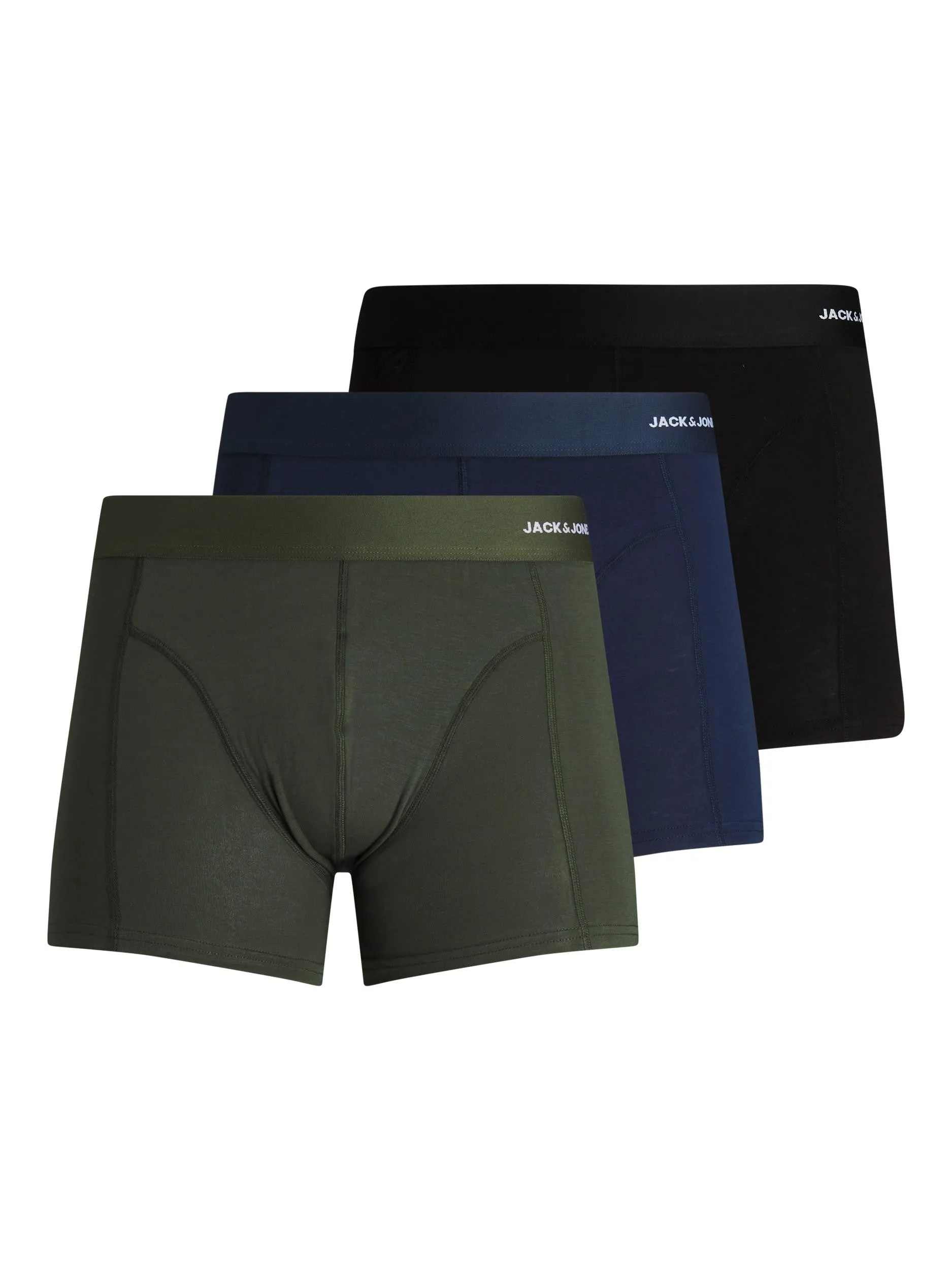 Jack & Jones JACBAMBOO Trunks 3 Pack -FOREST NIGHT