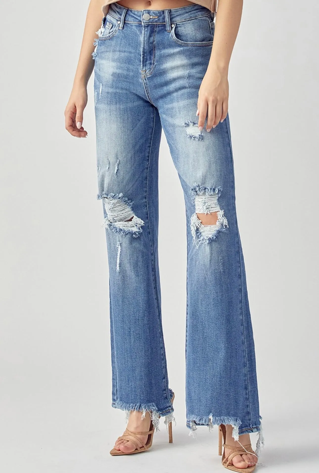 Kamryn Wide Leg Dad Jeans RDP5035