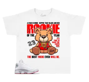 Kids Wolf Grey 13 Shirt - Rookie Bear - White