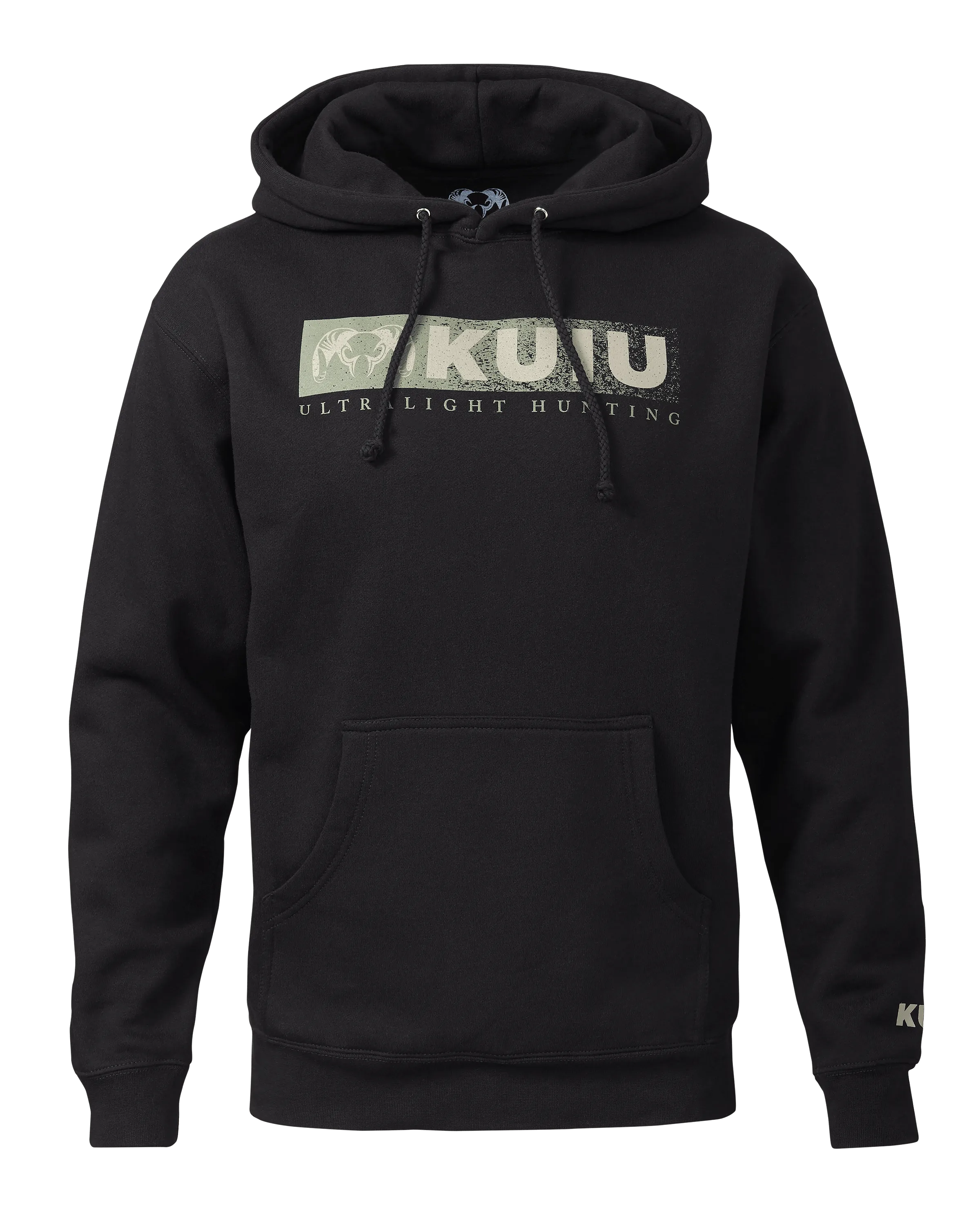 KUIU Distressed Logo Hoodie | Black