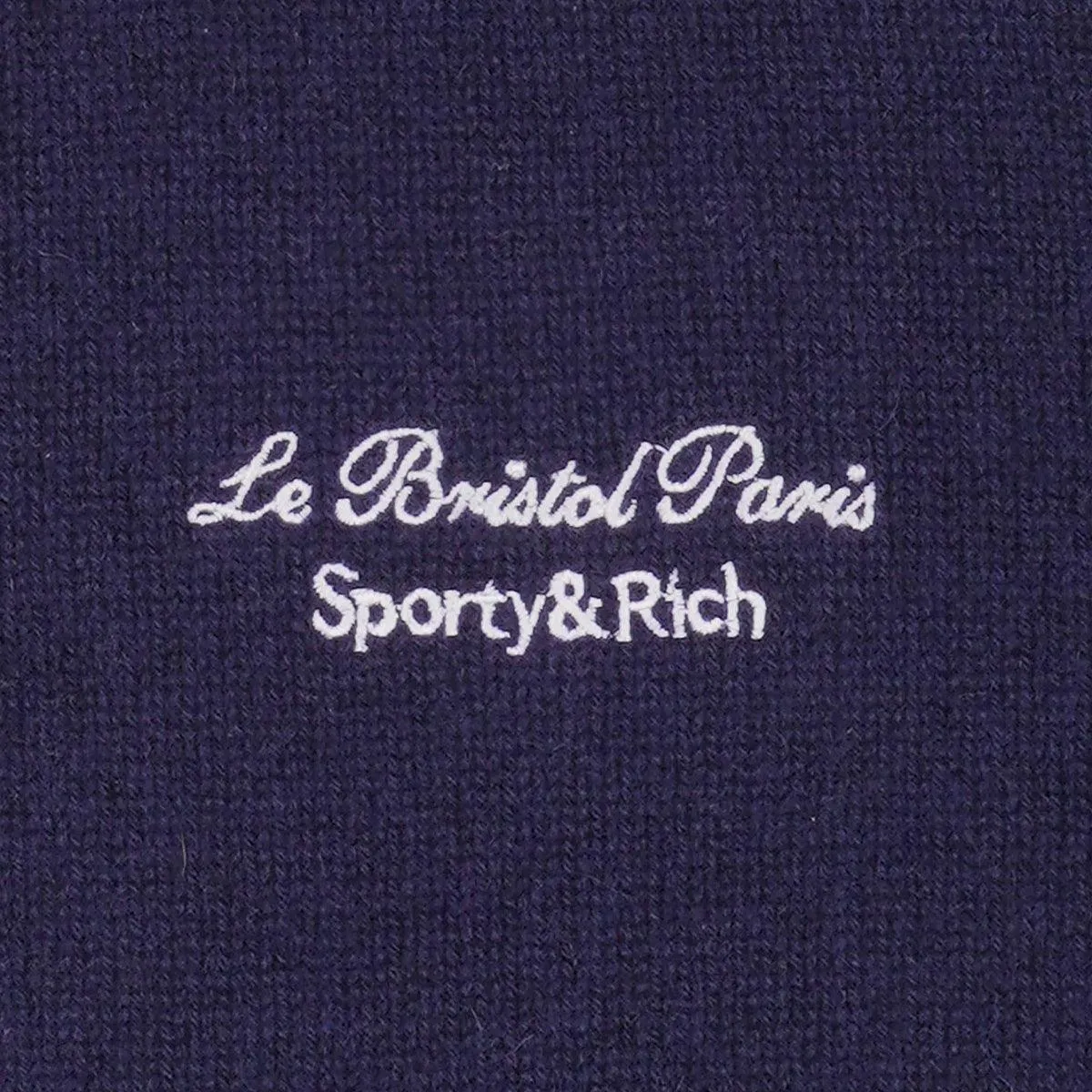   Le Bristol Paris Cashmere Hoodie 'Navy White'