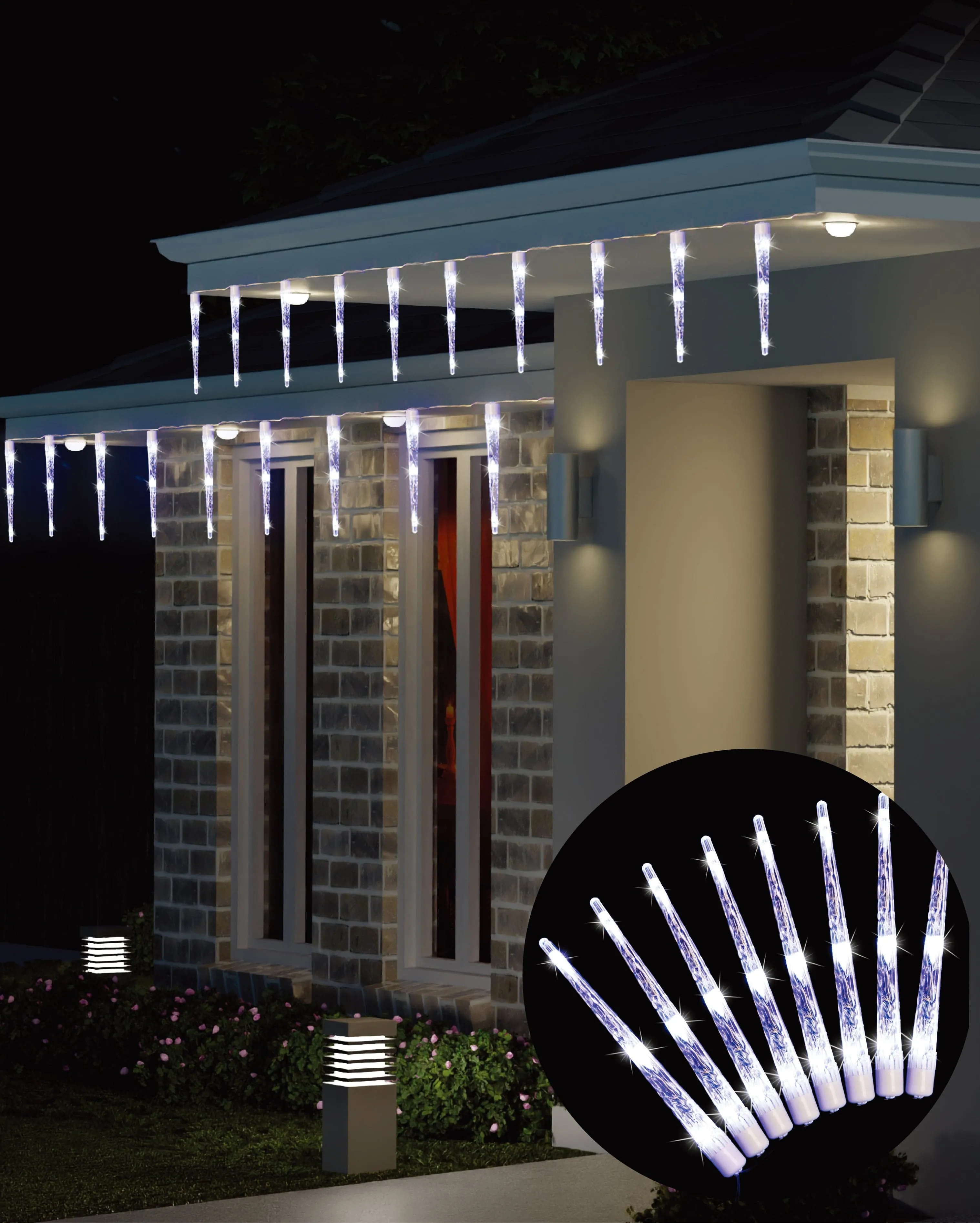 LED White Glacier Tubes 24pc (30cm)