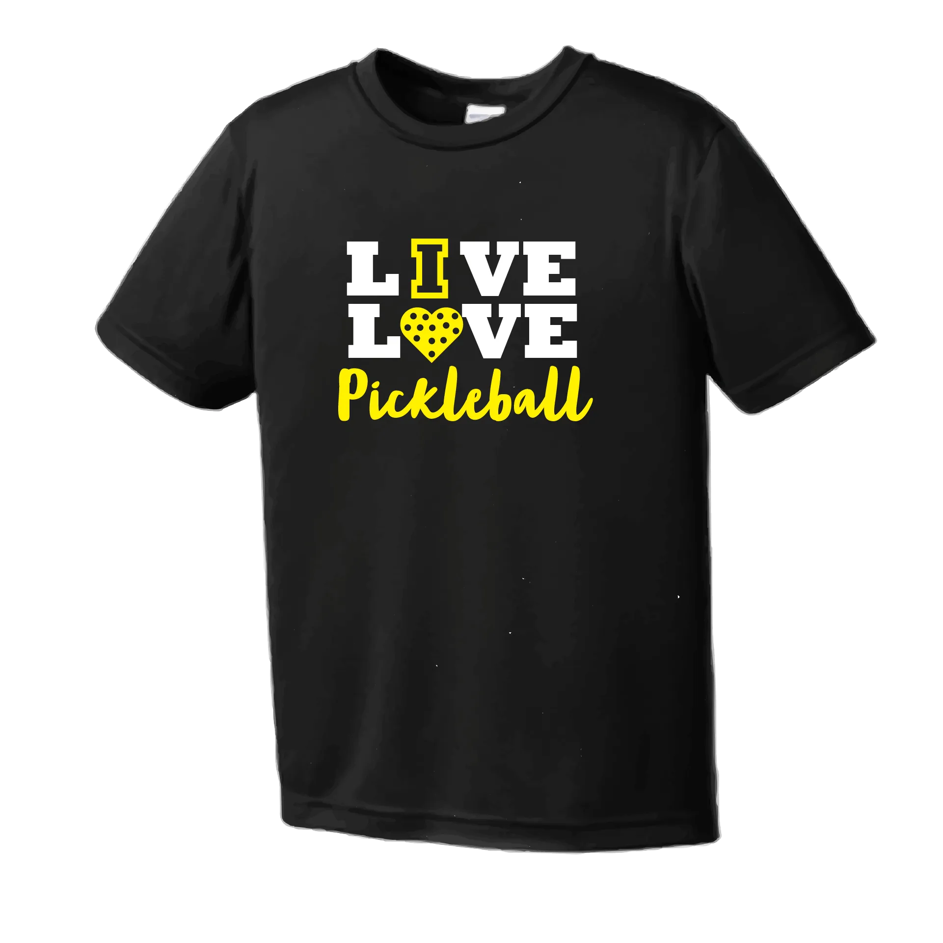 Live Love Pickleball | Men's Short Sleeve Athletic Shirt | 100% Polyester