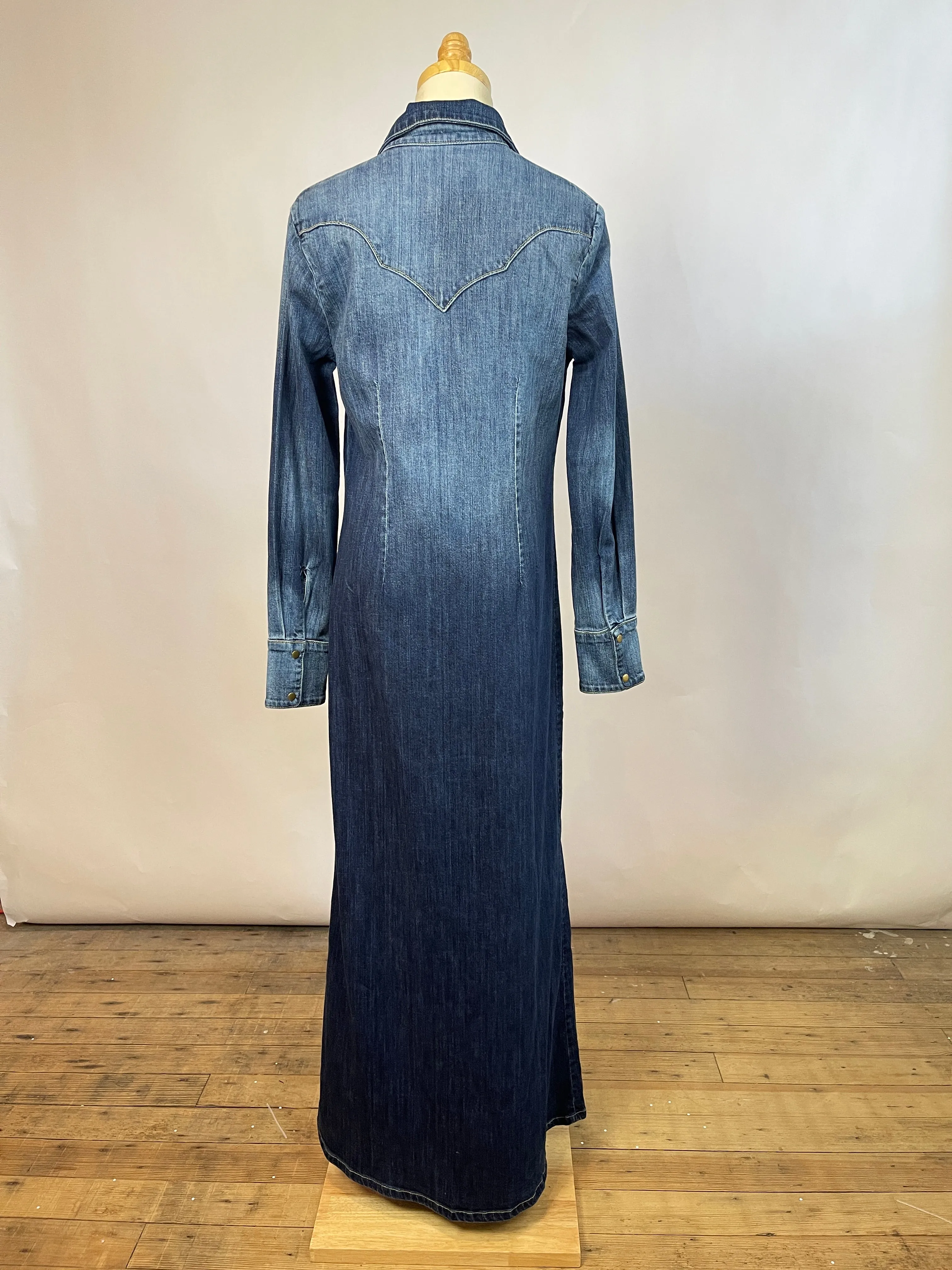 Lucchese Denim Duster Dress (L)