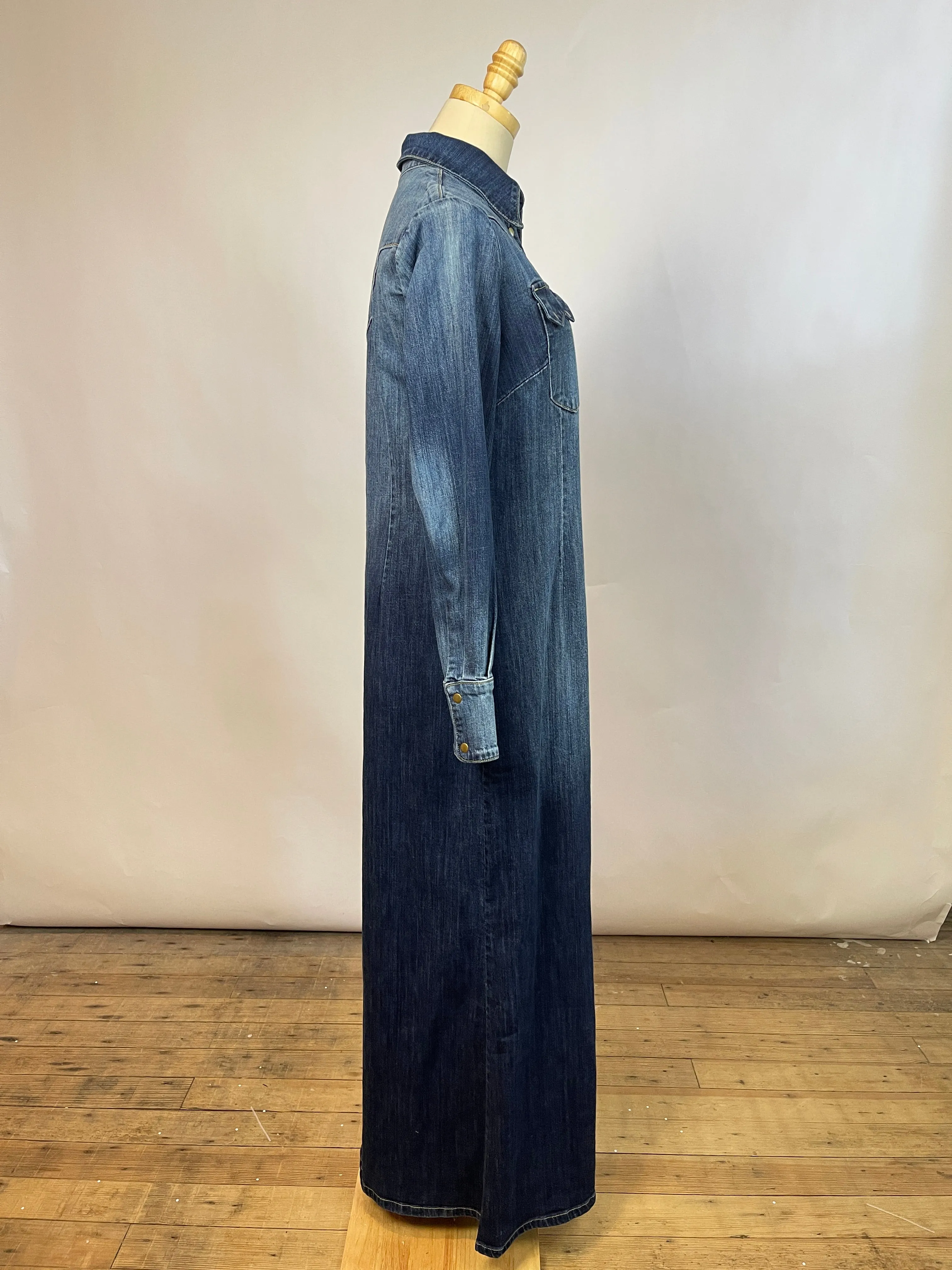 Lucchese Denim Duster Dress (L)