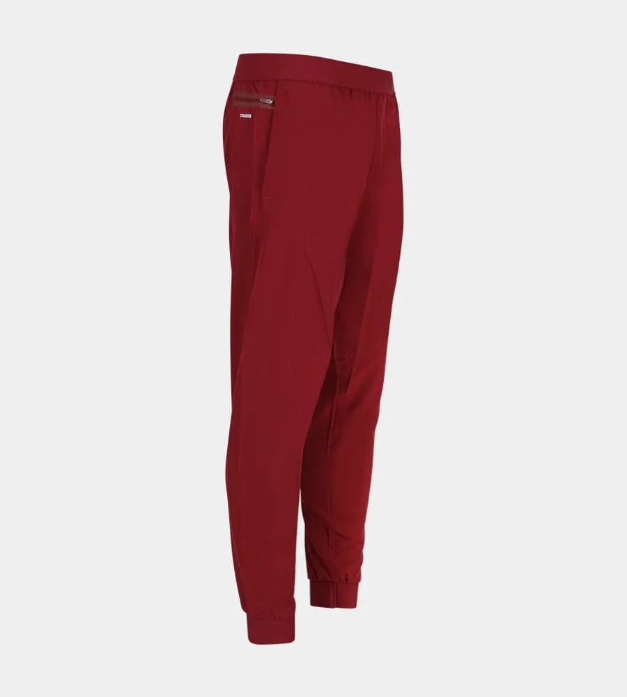 LUXE GOLF JOGGERS - BURGUNDY