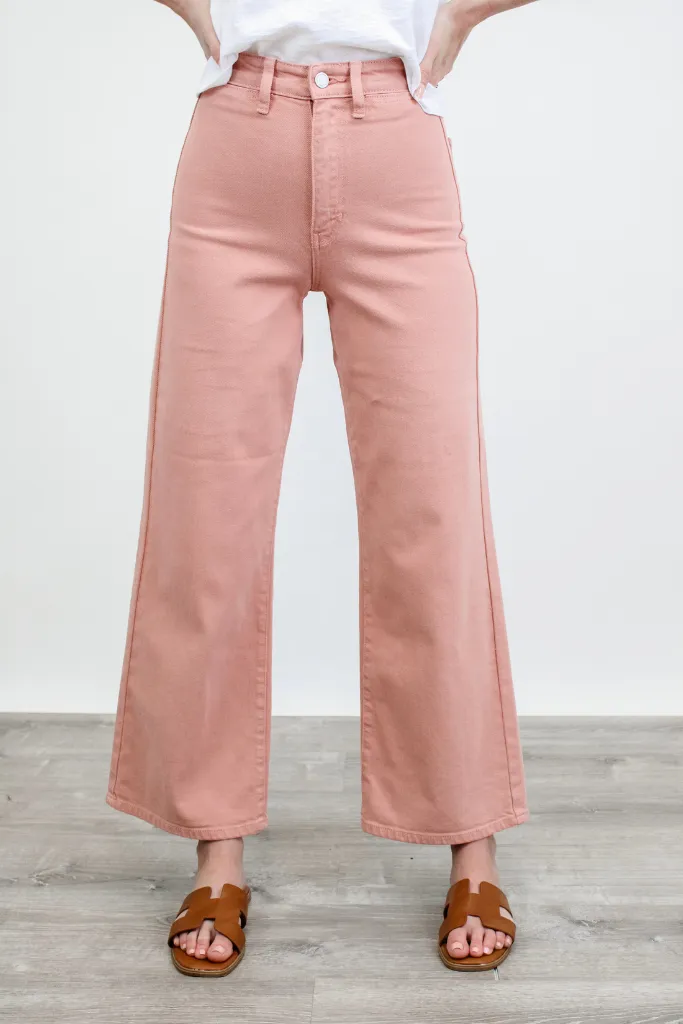 Made Me Blush Wide Leg Jean