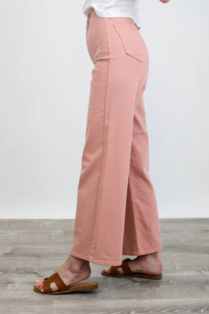 Made Me Blush Wide Leg Jean