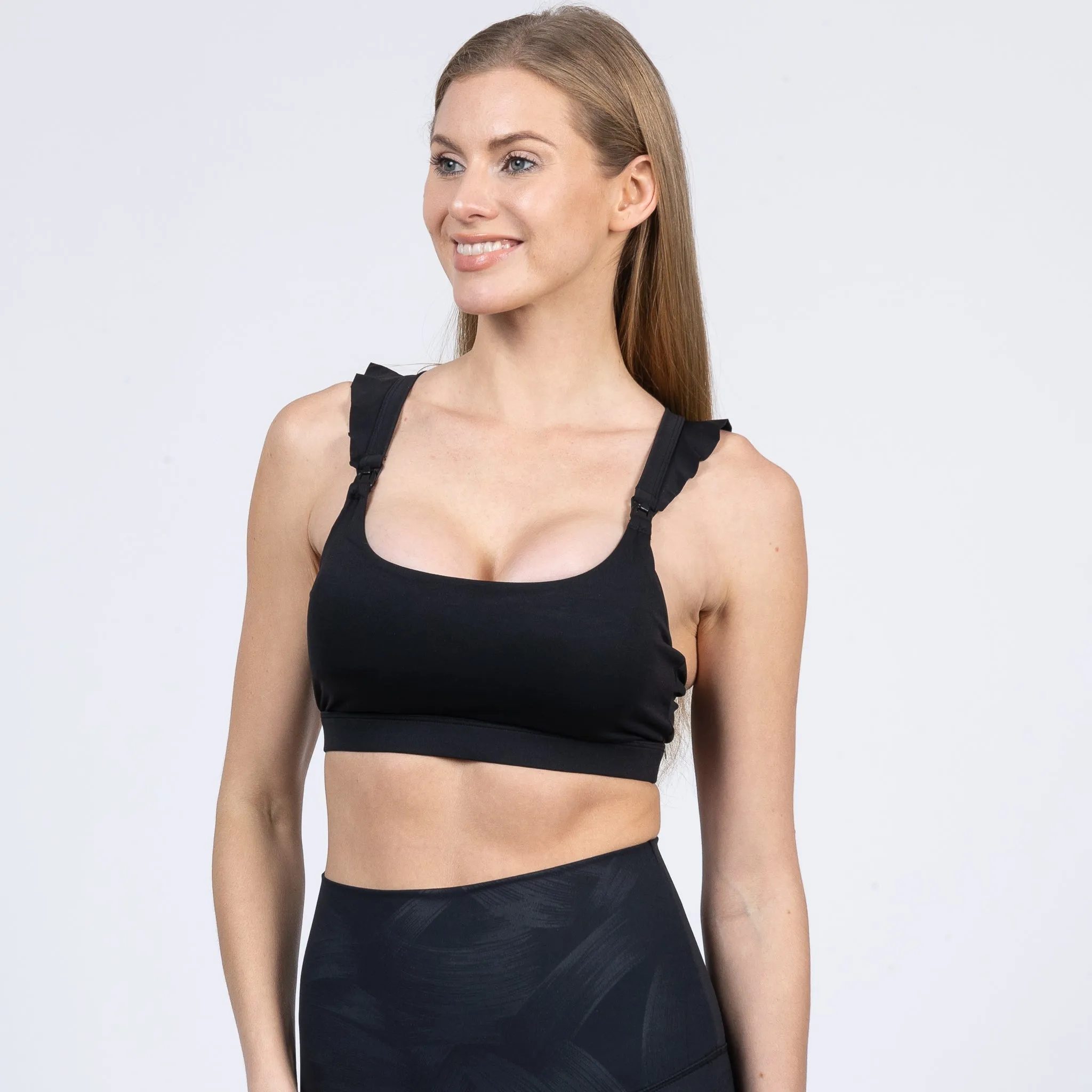 Madison - Medium Support Nursing Sport Bra (Noir)