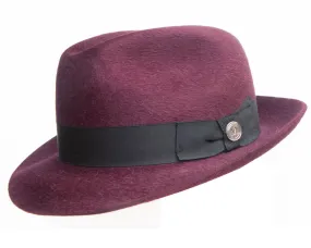 Magill 'Humphries'  Fedora in Bordeaux Fur Felt