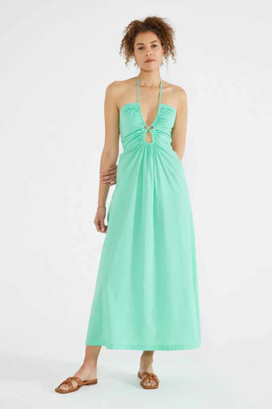 Maye Keyhole Maxi Dress - Spring Bud