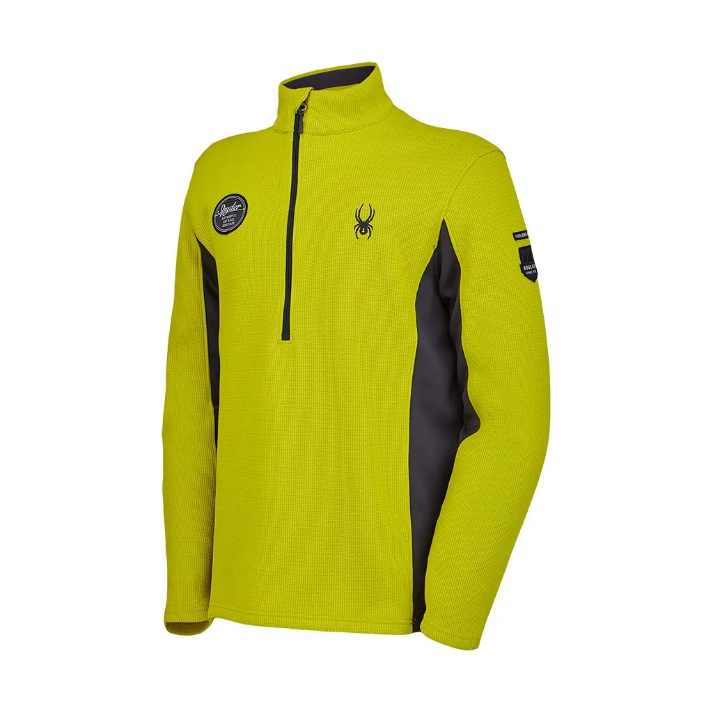 Mens Bandit Wengen Half Zip - Citron