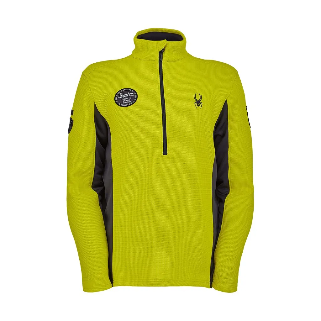 Mens Bandit Wengen Half Zip - Citron