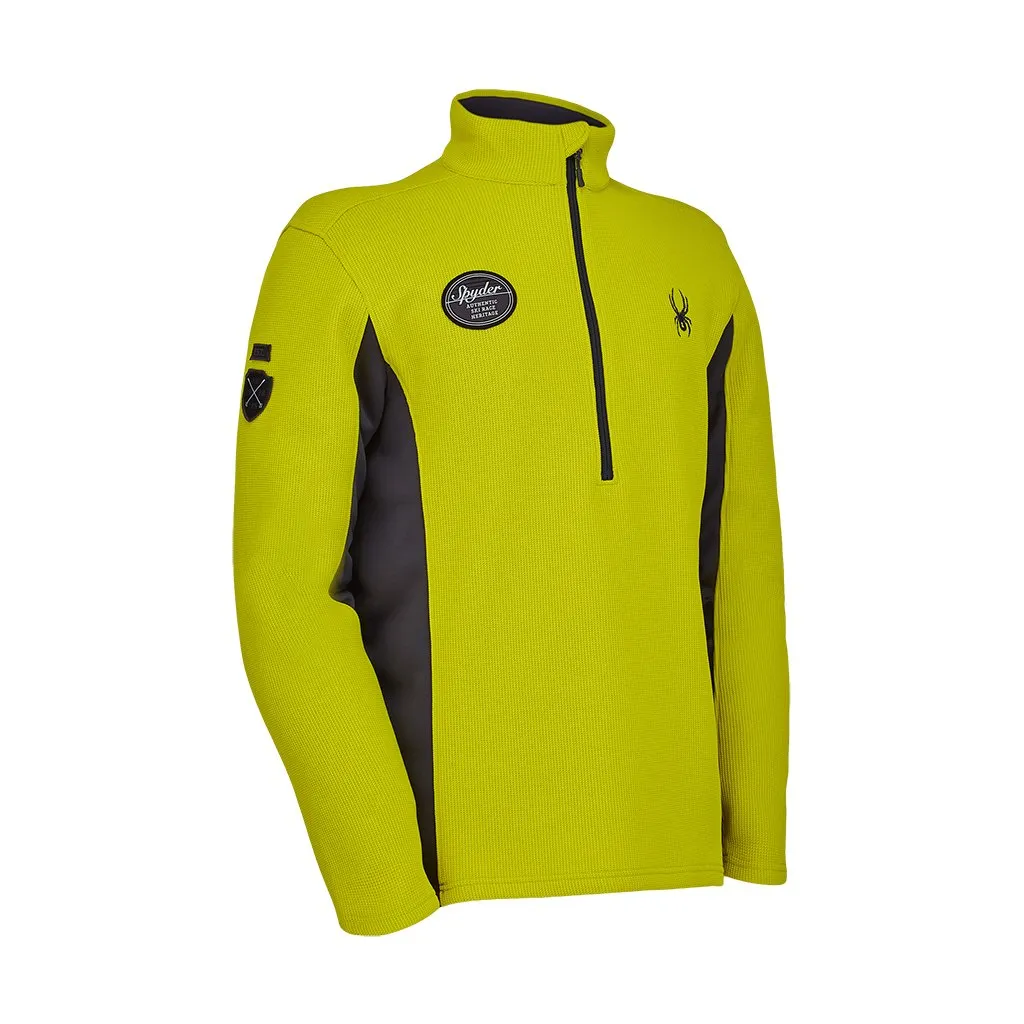 Mens Bandit Wengen Half Zip - Citron