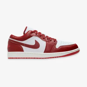 mens jordan 1 low se (white/lobster)