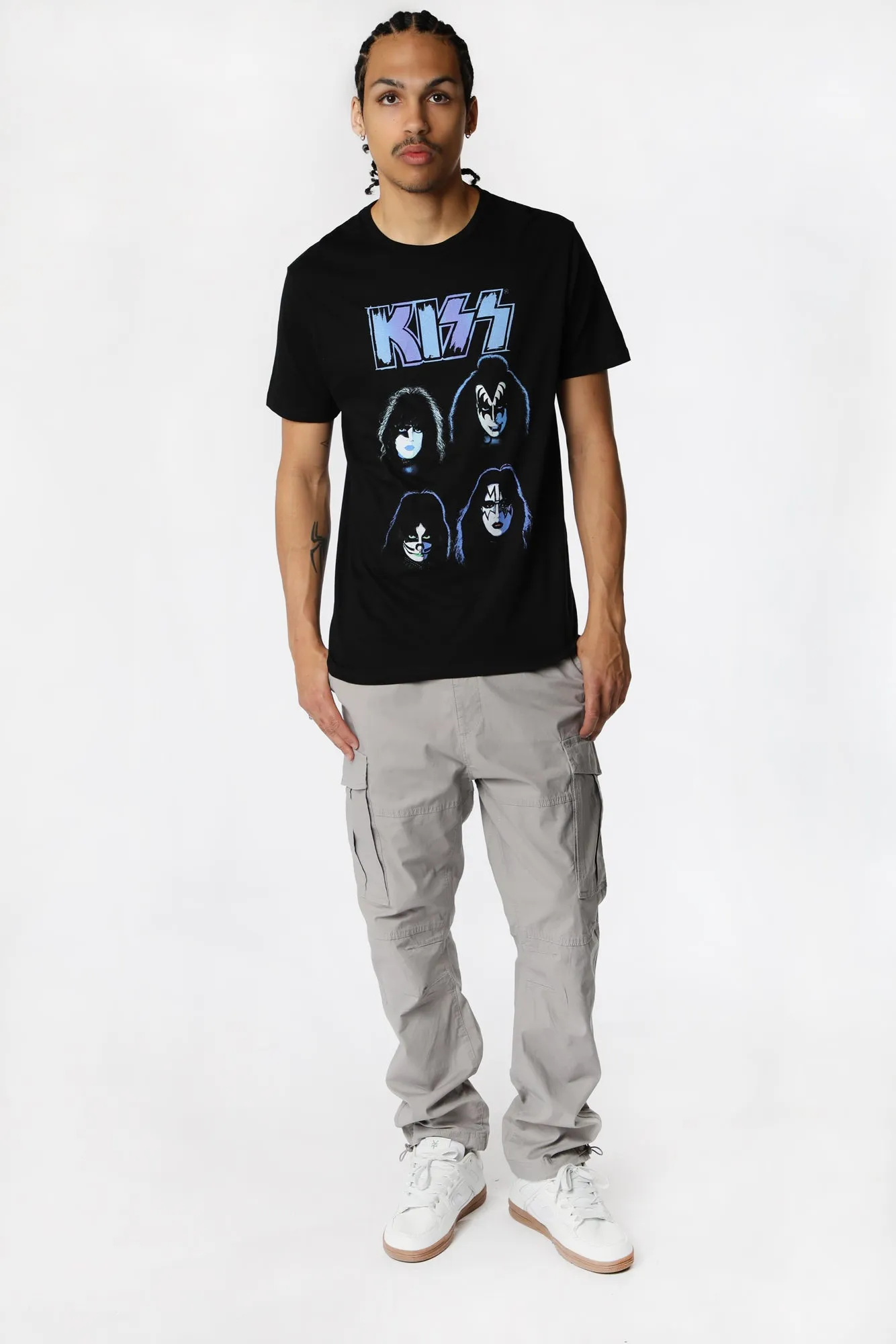 Mens KISS Four Faces T-Shirt