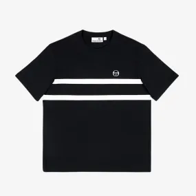 mens sergio tacchini banda s/s tee (black beauty)