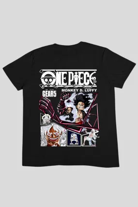 Monkey D. luffy Graphic Printed T-shirt (ONE PIECE) (Back Print only)