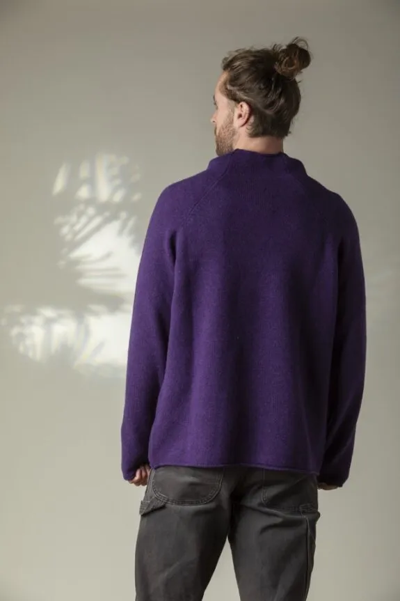 NEW Eribé Corry Raglan Sweater  - Aubergine