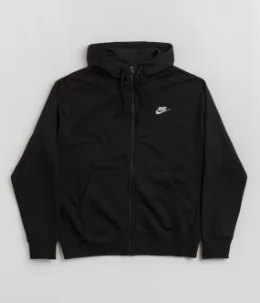 Nike Club Full-Zip Hoodie - Black / Black / White