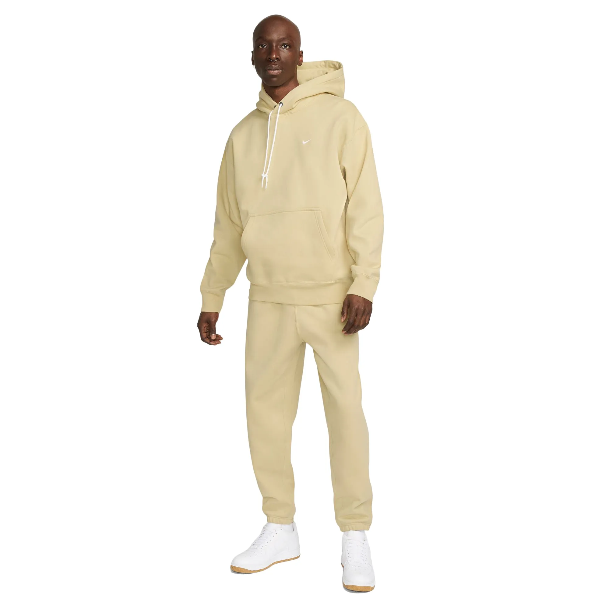 Nike Solo Swoosh Hoodie Team Gold/White DX1355-783