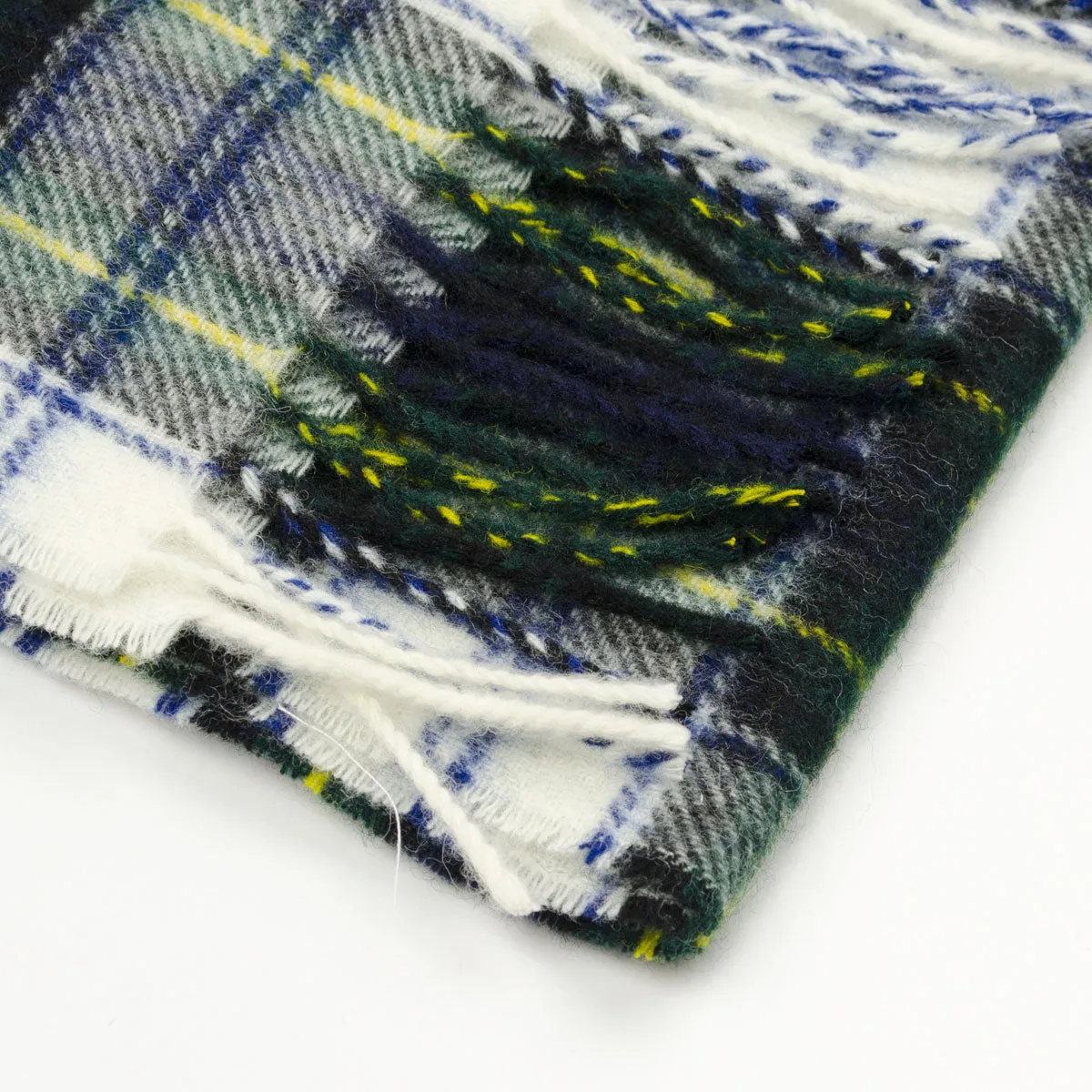 Norse Projects - Moon Checked Lambswool Scarf - Varsity Green