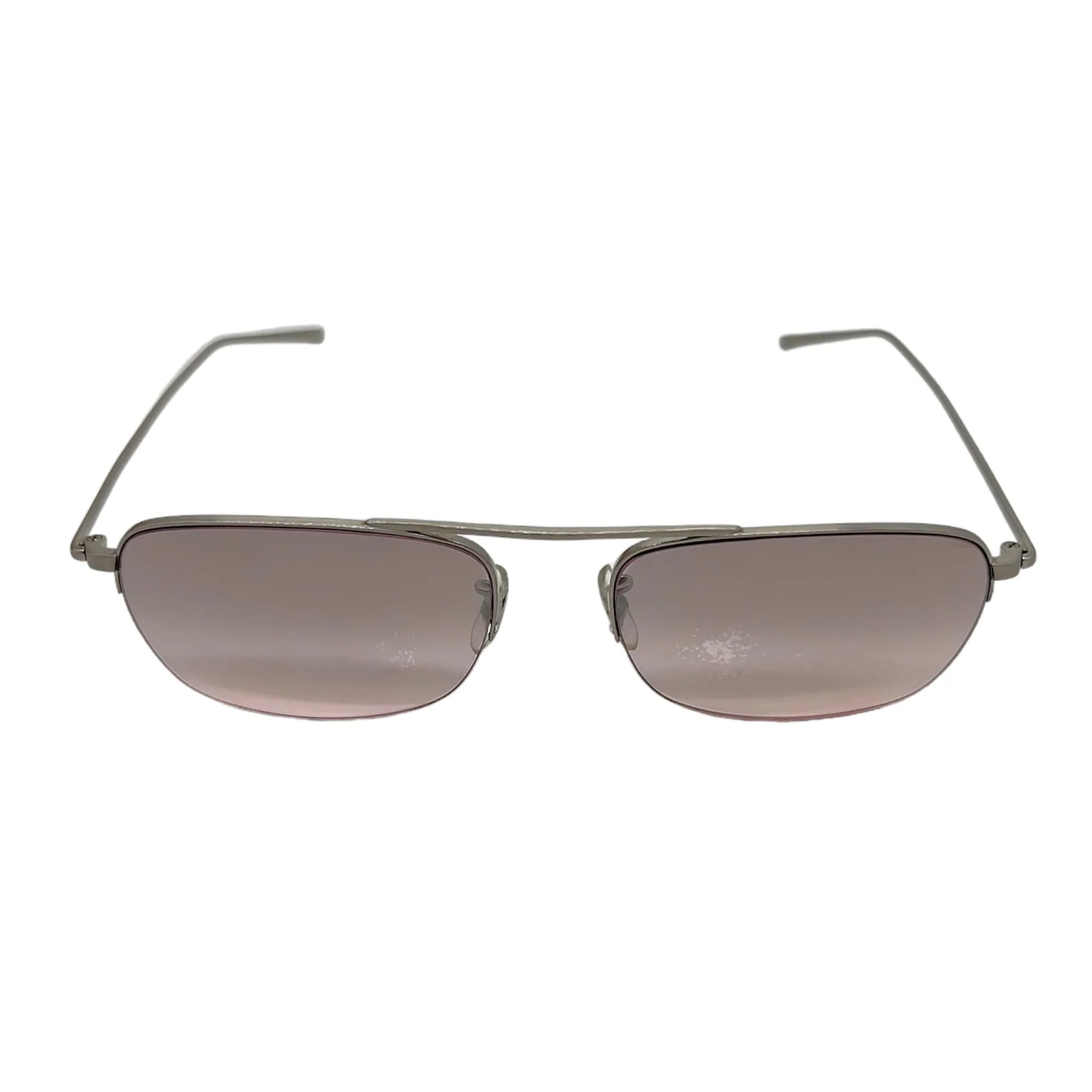 OLIVER PEOPLES Unisex Rimless Sunglasses - Brushed Silver